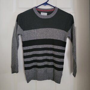 FAZE 1 Striped Knit Sweater Size Small (S) Gray & Black
